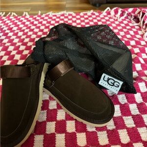 UGG Brown Suede Slip-On Loafers